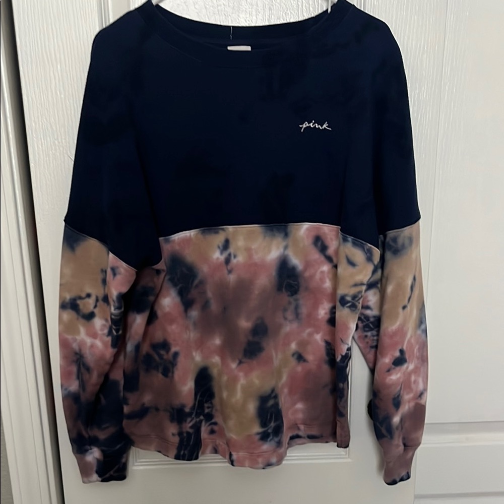 Woman’s Pink Tie-Dye Sweatshirt Sz S
